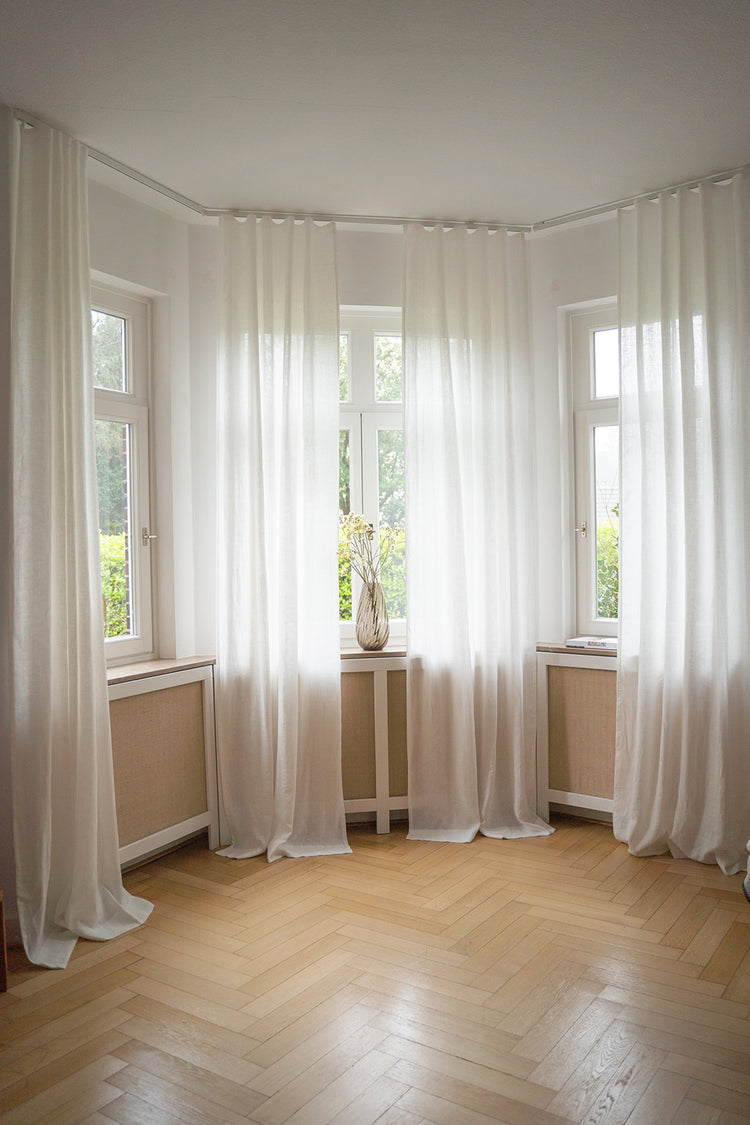 linen curtain light