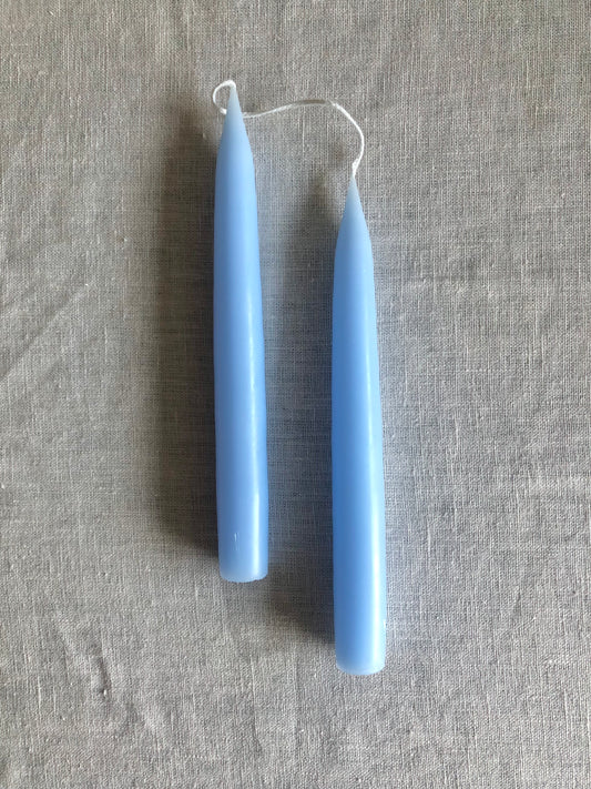 Hand Dipped Candle 20cm (2 Stk) - PASTEL BLUE