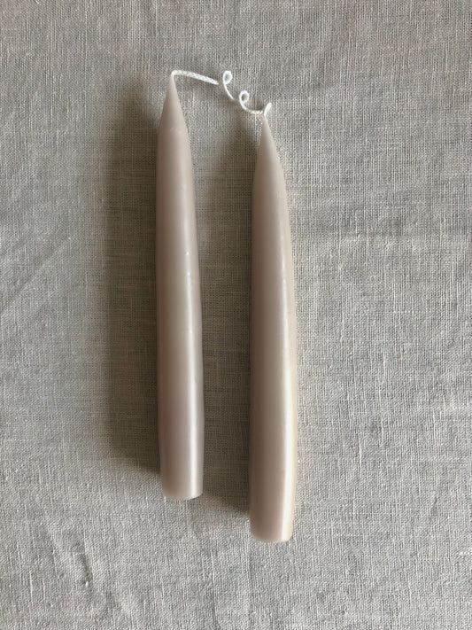 Hand Dipped Candle 20cm (2 pcs) - LINNEN