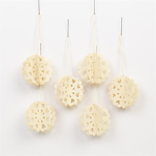 Christmas Ornament BISCUIT- 6 Stk.