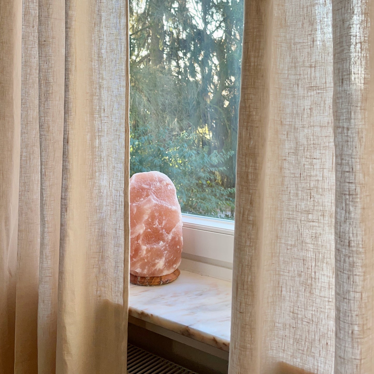 Linen curtain heavy - SEA SHELL //order free of charge in desired length