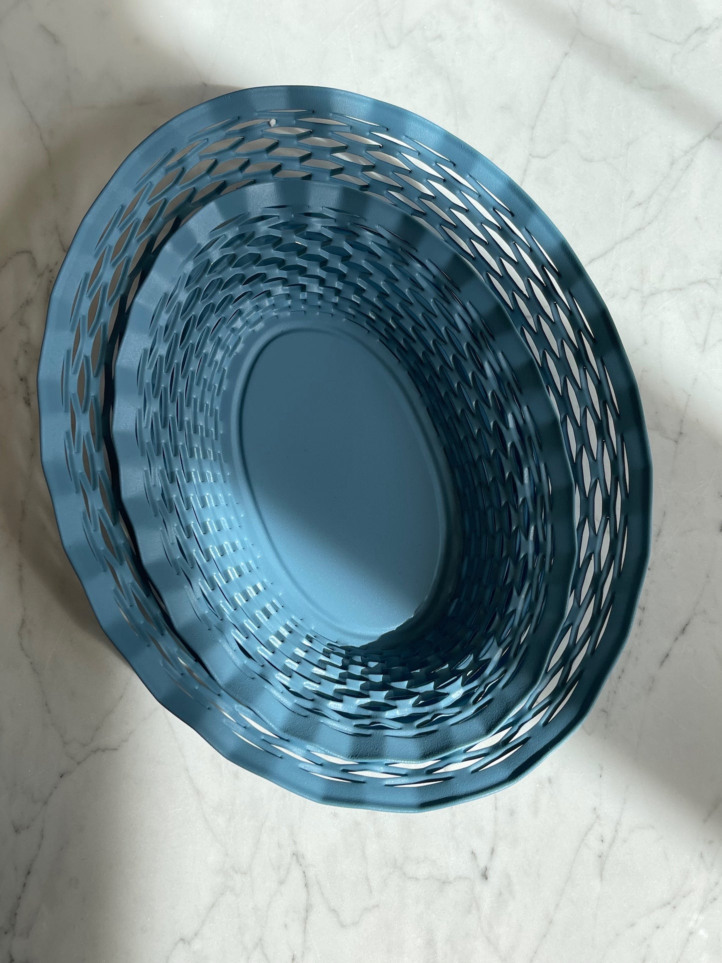 Bread basket from France - BLUE matt